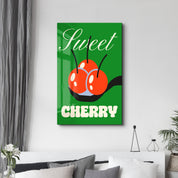 Sweet Cherry | Glass Wall Art