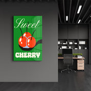 Sweet Cherry | Glass Wall Art