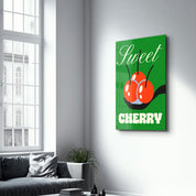 Sweet Cherry | Glass Wall Art