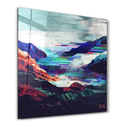 Echoes of the Glitch | Glass Wall Art