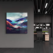 Echoes of the Glitch | Glass Wall Art