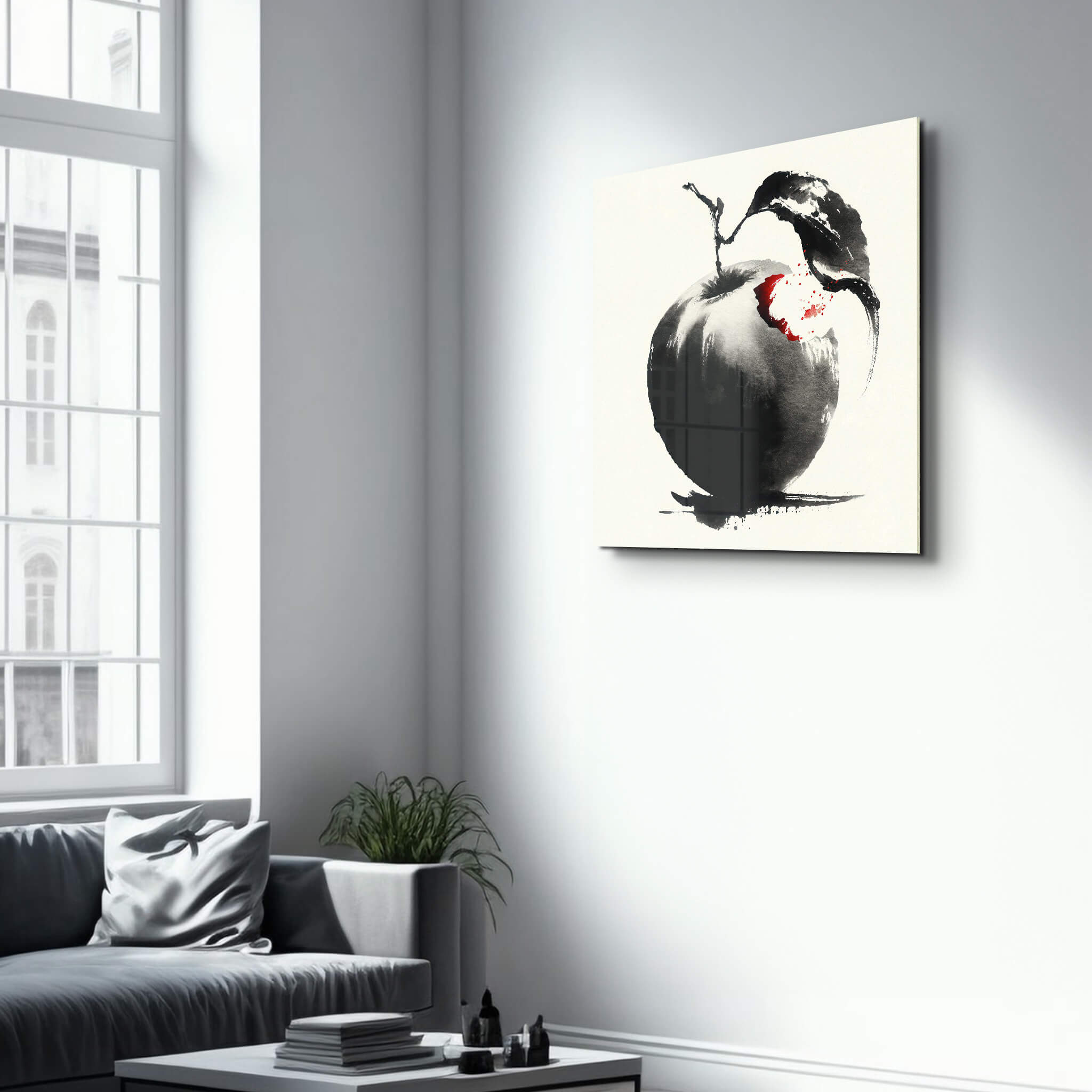 First Bite | Glass Wall Art