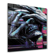 Glitch the Grave | Glass Wall Art
