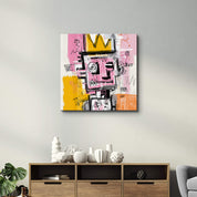 King of Scribbles | Glass Wall Art