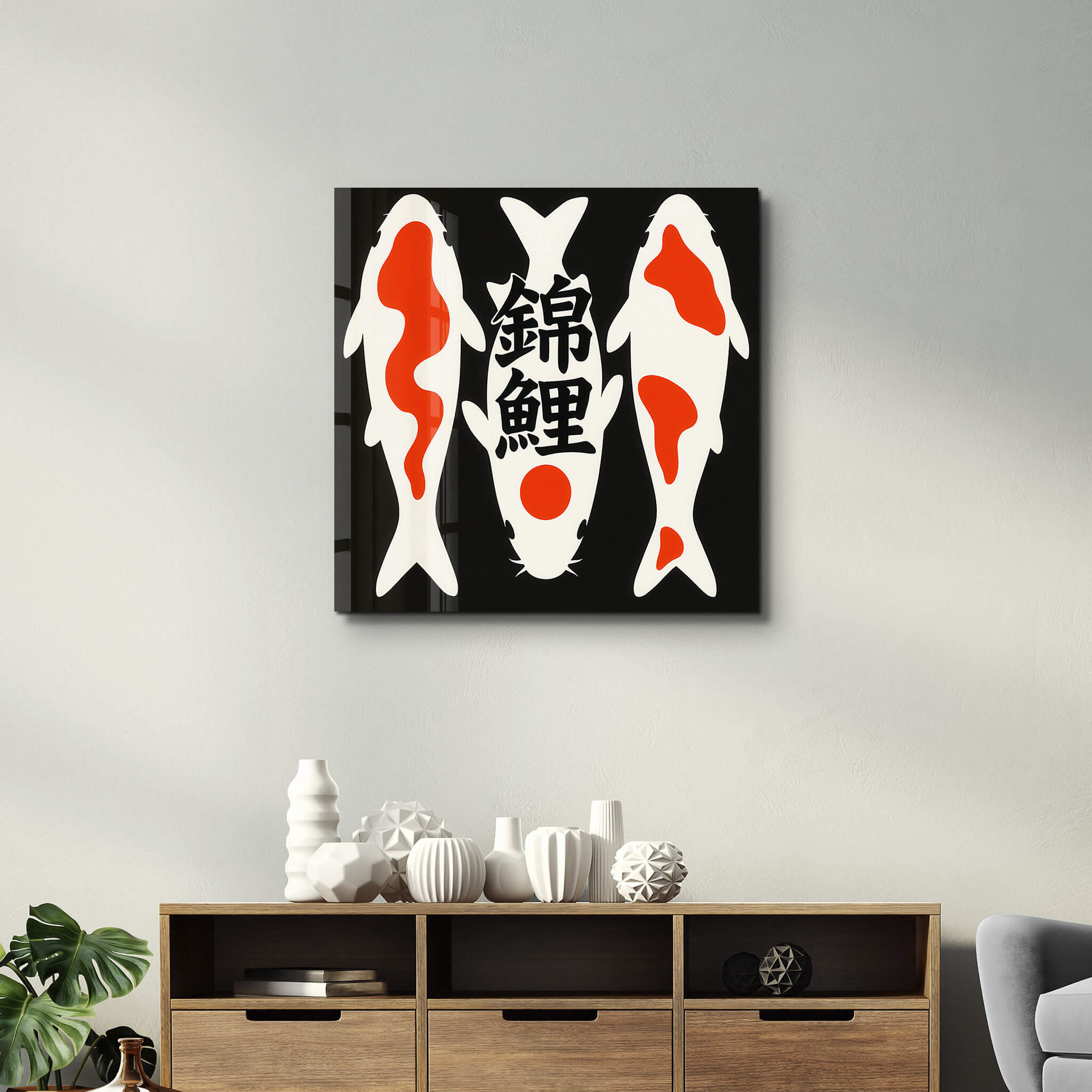 KOI KOI | Glass Wall Art