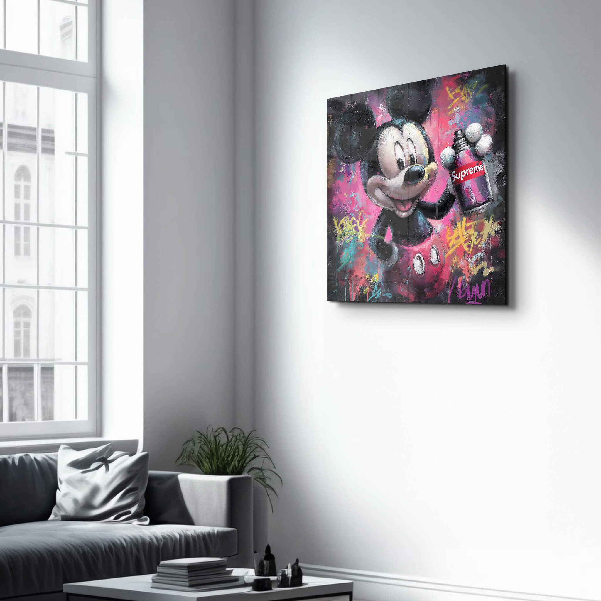 Mouse Unleashed | Glass Wall Art