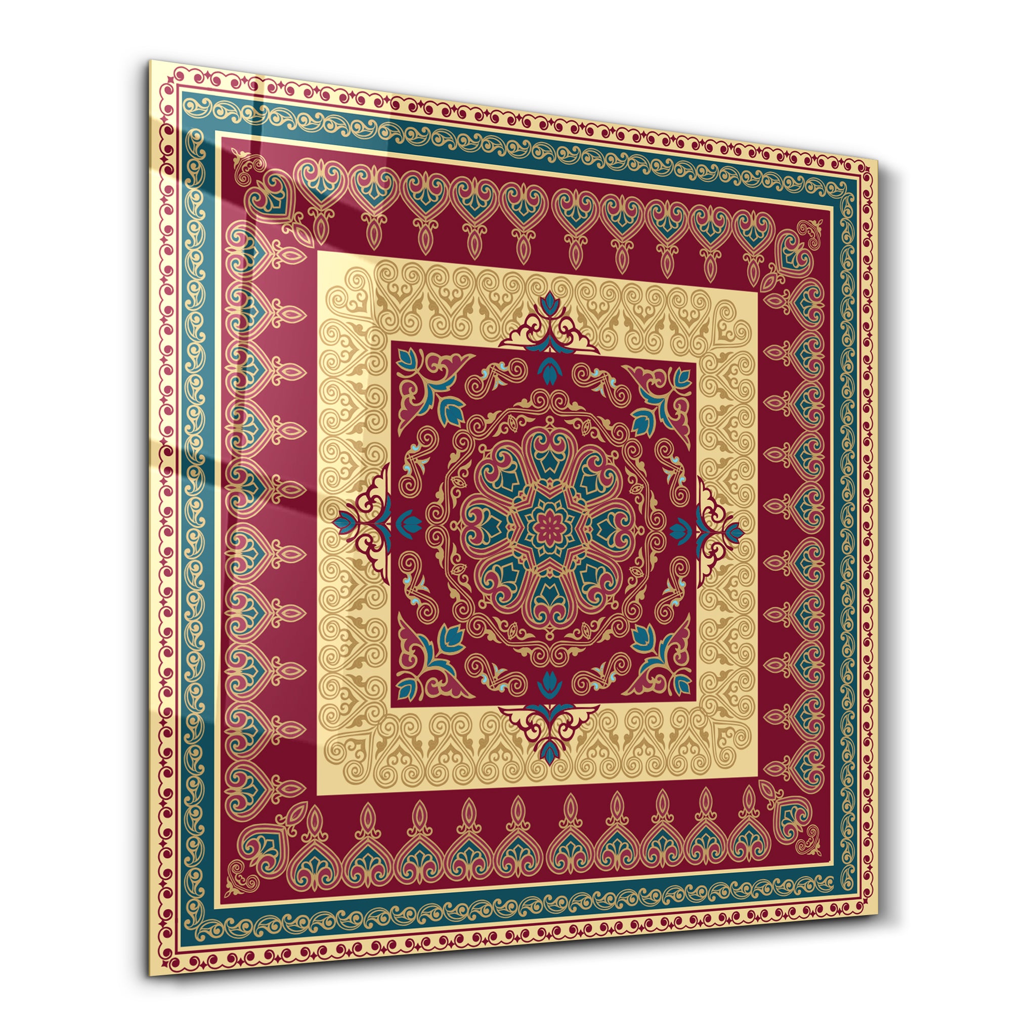 Persian Tapestry Glass Wall Art | ArtDesigna – Artdesigna