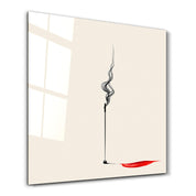 Silent Flow-Reverse Shadow | Glass Wall Art