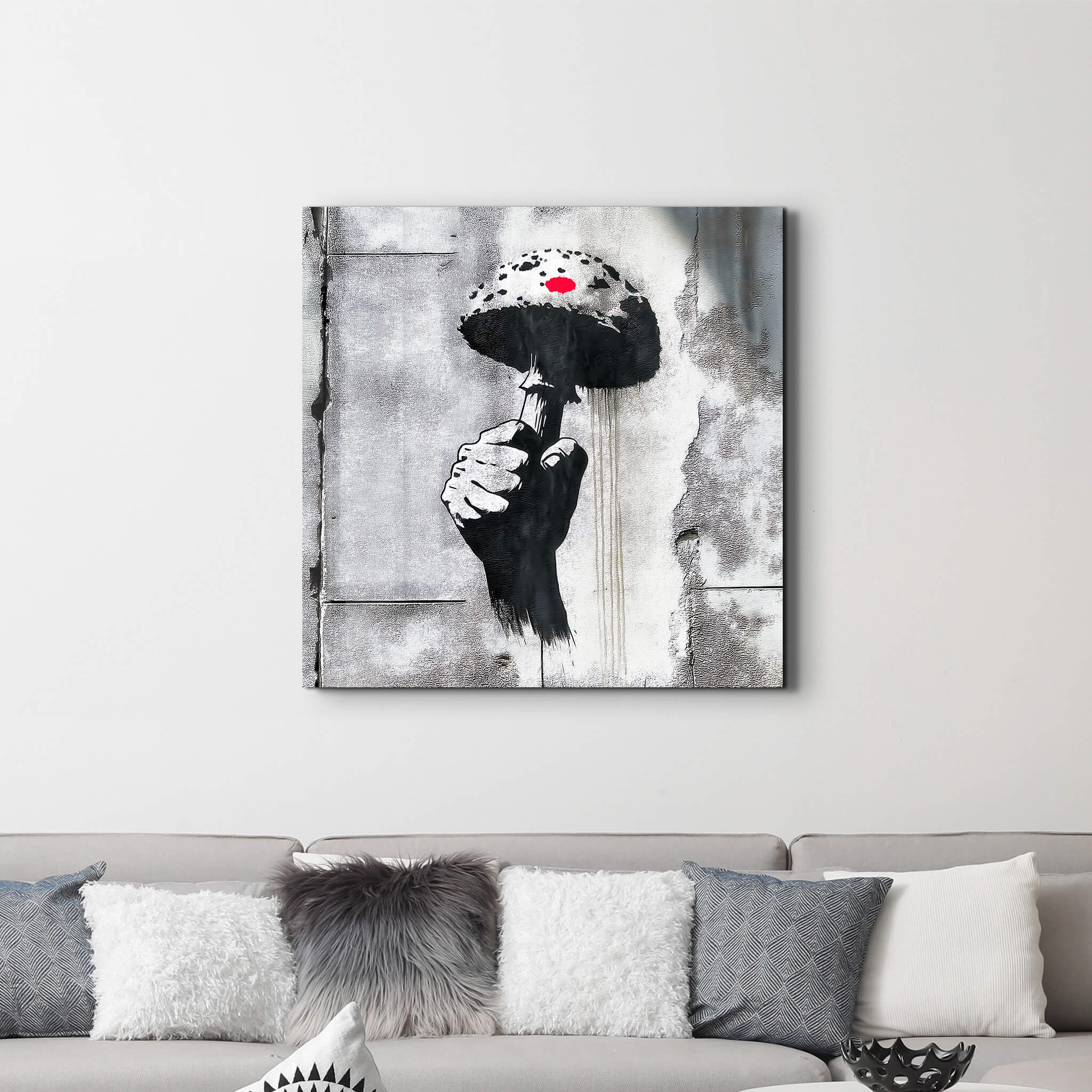 The Uprising: Mushroom Manifesto | Glass Wall Art