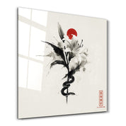 Venom in Beauty | Glass Wall Art