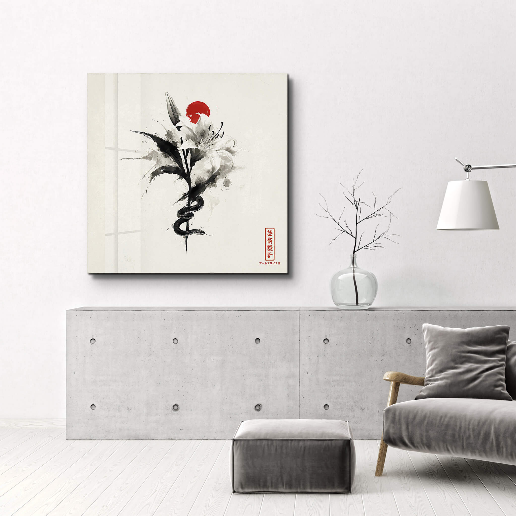 Venom in Beauty | Glass Wall Art