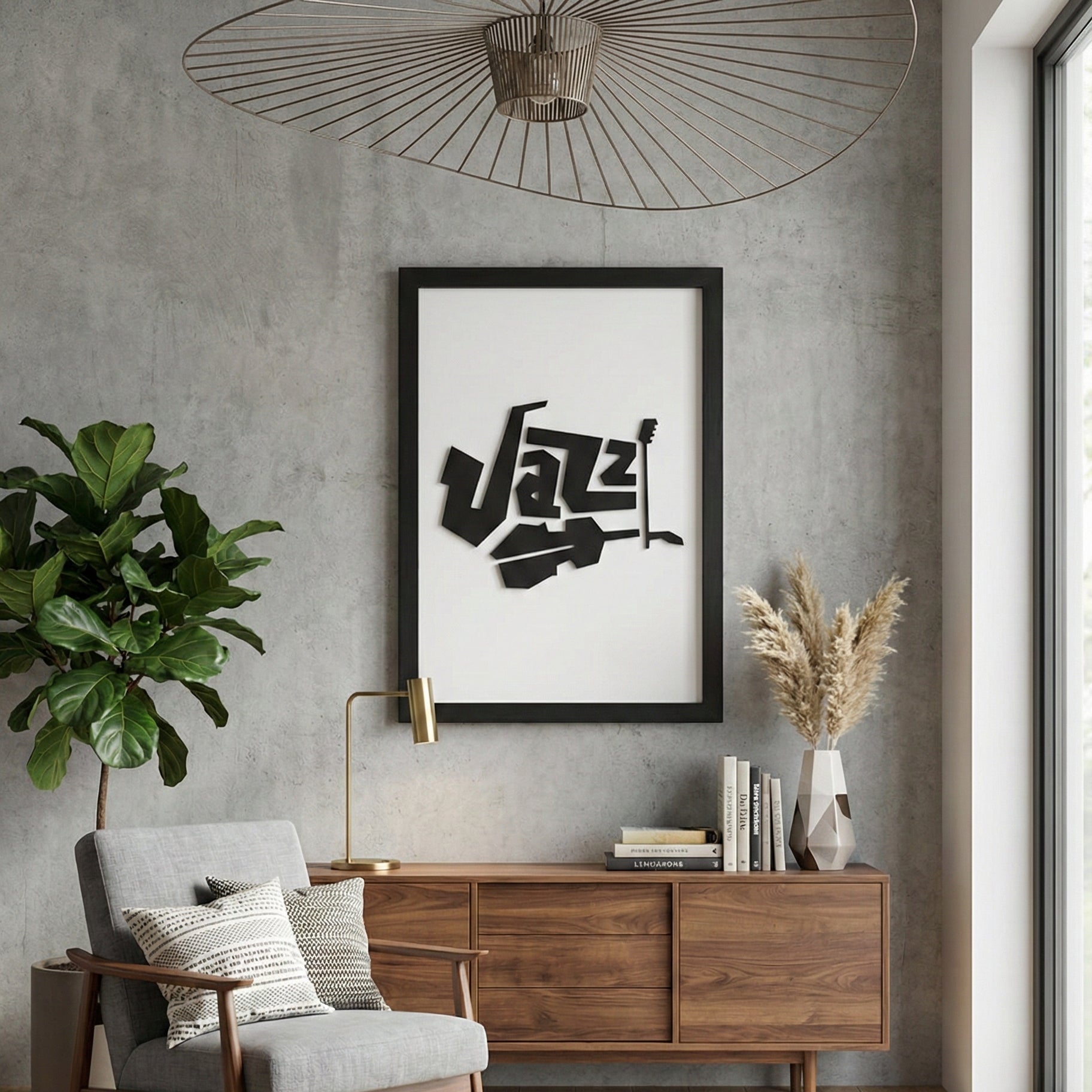 JAZZ – Artistic Wooden Typography Wall Art