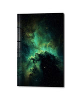 Emerald Cloud | Glass Wall Art