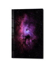 Pink Haze, Open Sky glass wall art by Artdesigna, studio view
