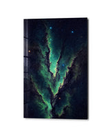 Emerald Seam | Glass Wall Art