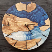 Coastal Azure Timekeeper | Premium Handmade Wall Clocks - Artdesigna