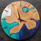 Coastal Azure Timekeeper | Premium Handmade Wall Clocks - Artdesigna