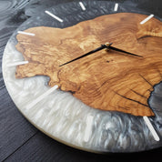 Monochrome Midnight Timepiece | Premium Handmade Wall Clocks - Artdesigna