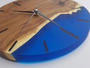 Enchanted SilverBerry Tree & Resin Timepiece | Premium Handmade Wall Clocks - Artdesigna