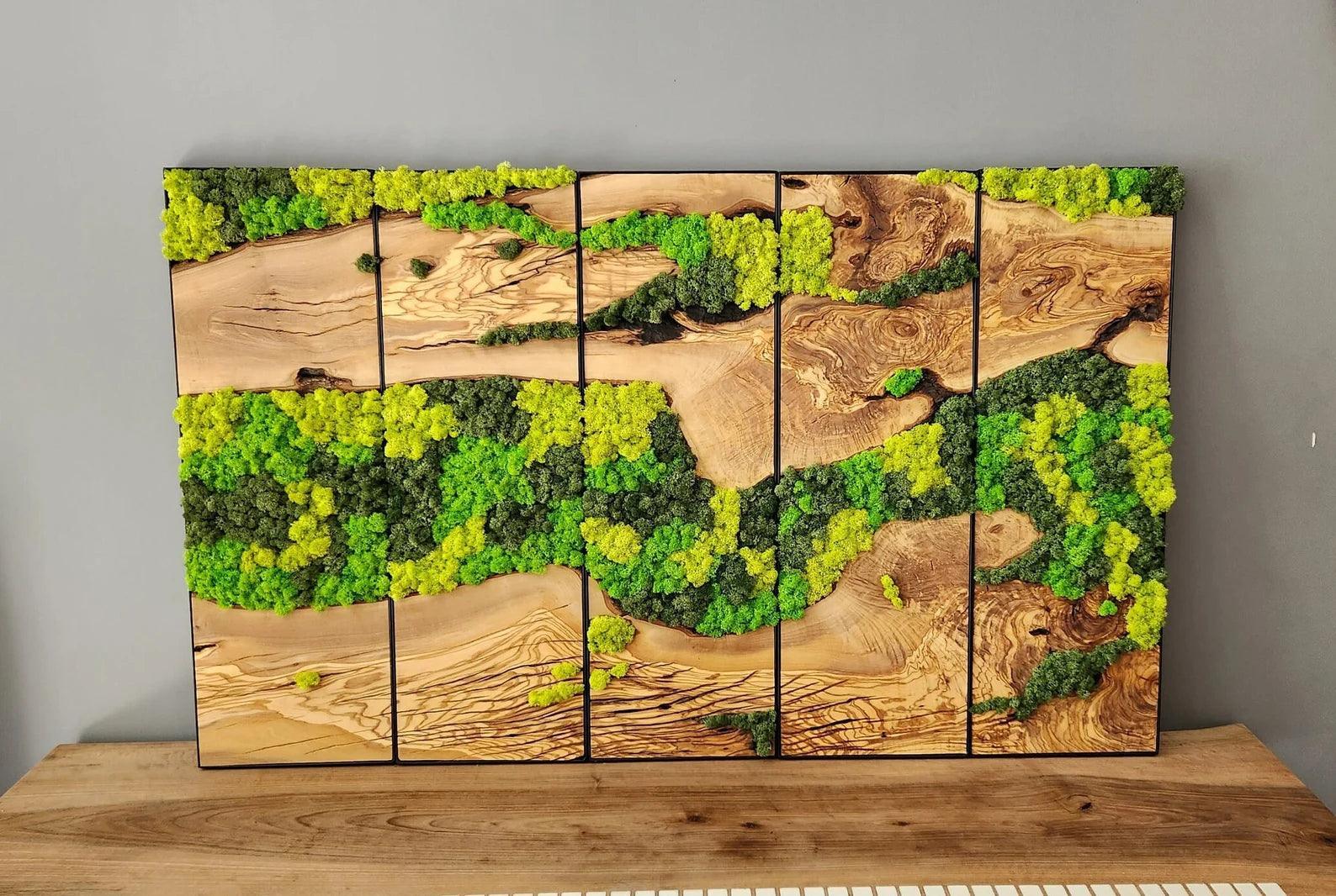 Unexplored Moss Forest | Premium Handmade Wall Sculptures - Artdesigna