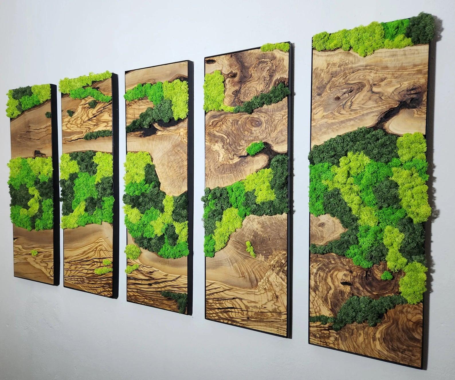 Unexplored Moss Forest | Premium Handmade Wall Sculptures - Artdesigna