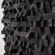 ・"Black Diamond Wall Sculpture"・Premium Wood Handmade Wall Sculpture - Limited Edition - ArtDesigna Glass Printing Wall Art