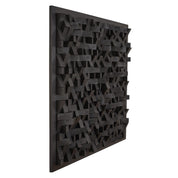 ・"Black Diamond Wall Sculpture"・Premium Wood Handmade Wall Sculpture - Limited Edition - ArtDesigna Glass Printing Wall Art