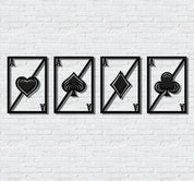 ・"Aces of Spades "・Premium Metal Wall Art - Limited Edition - ArtDesigna Glass Printing Wall Art