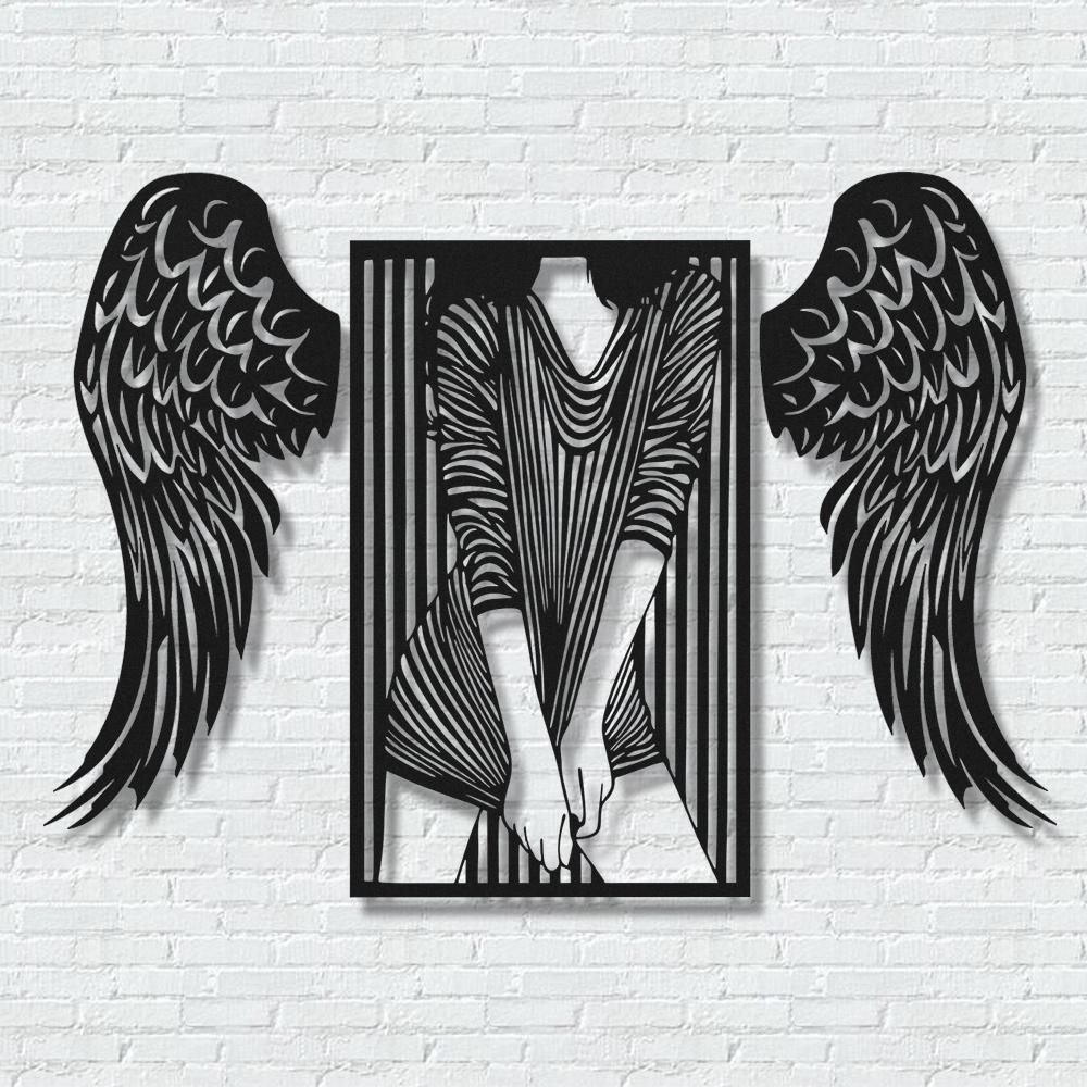 ・"Angel Wings Combination"・Premium Metal Wall Art - Limited Edition - ArtDesigna Glass Printing Wall Art
