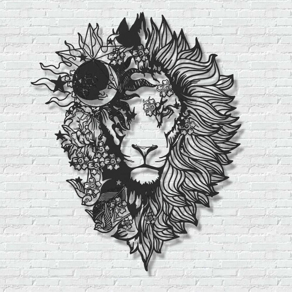 ・"Astro Lion"・Premium Metal Wall Art - Limited Edition - ArtDesigna Glass Printing Wall Art