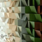 ・"Green Earth"・Premium Wood Handmade Wall Sculpture - Limited Edition - ArtDesigna Glass Printing Wall Art