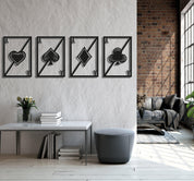 ・"Aces of Spades "・Premium Metal Wall Art - Limited Edition - ArtDesigna Glass Printing Wall Art