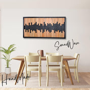 ・"SoundWave"・Premium Wood Handmade Wall Sculpture - Limited Edition - ArtDesigna Glass Printing Wall Art