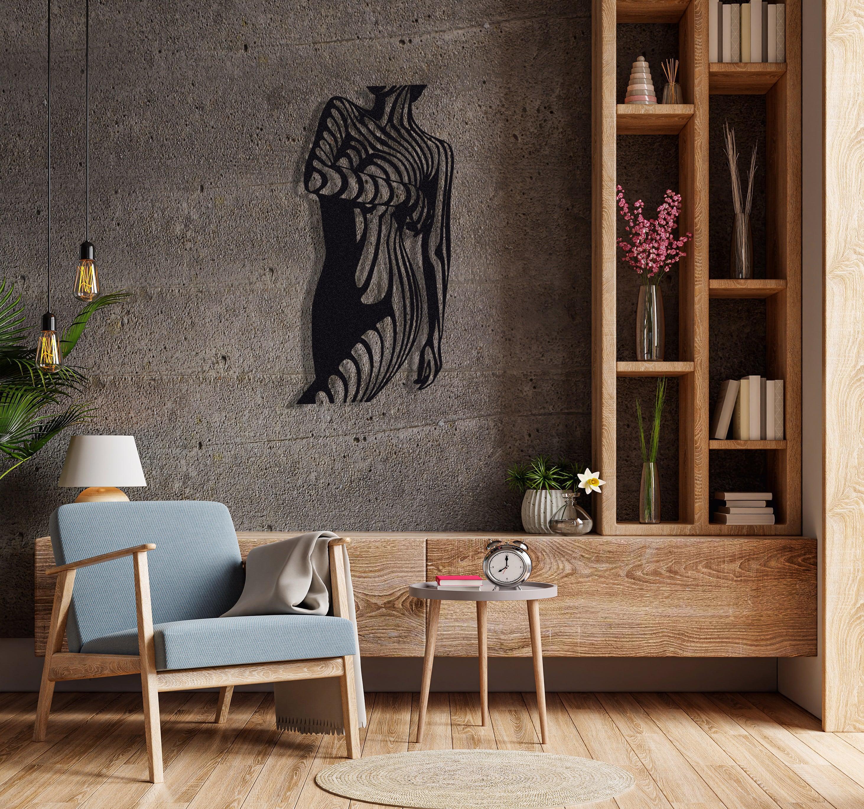 ・"Woman Body Lines"・Premium Metal Wall Art - Limited Edition - ArtDesigna Glass Printing Wall Art