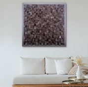 ・"Chocolate Diamond Wall Sculpture"・Premium Wood Handmade Wall Sculpture - Limited Edition - ArtDesigna Glass Printing Wall Art