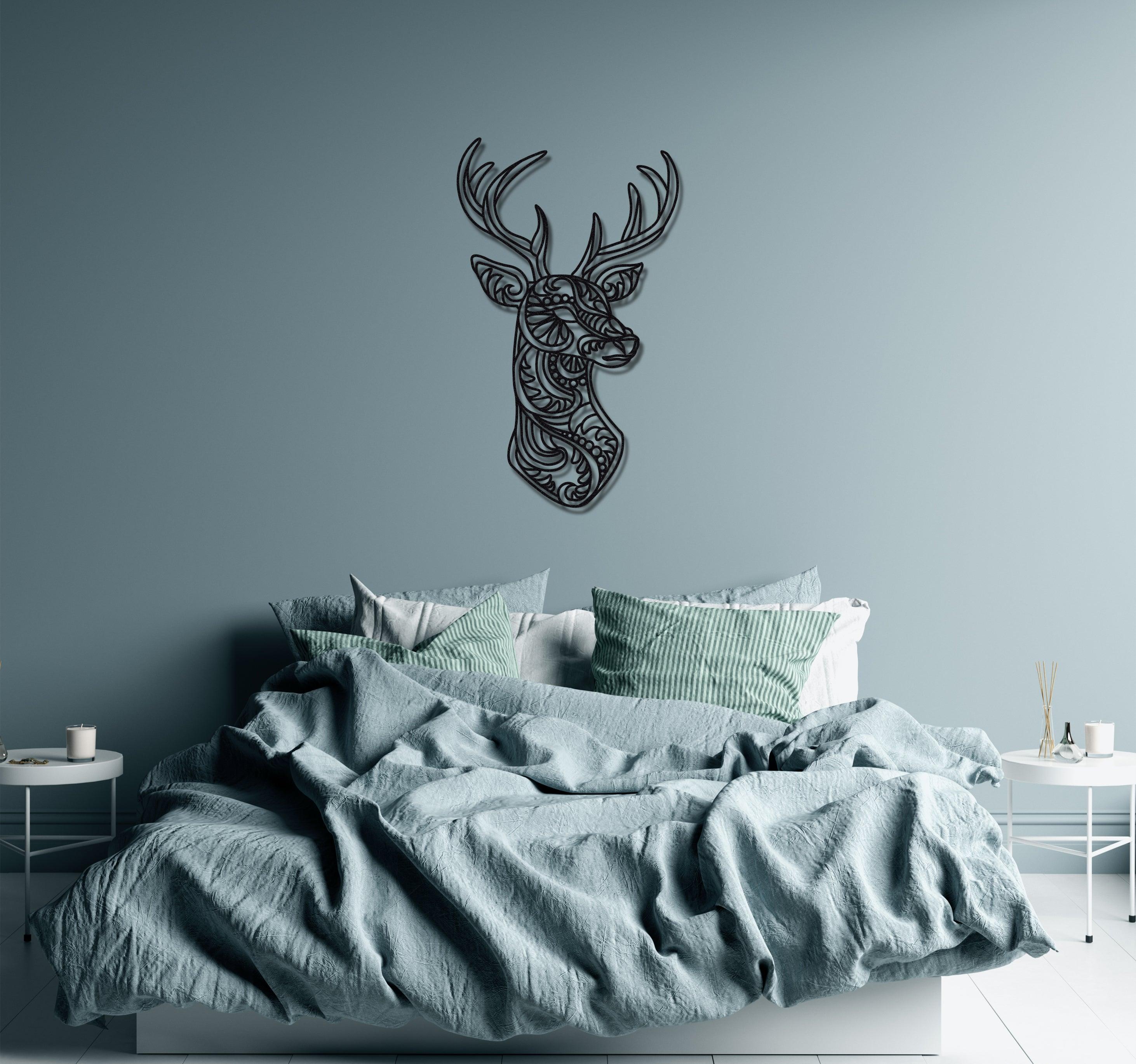 ・"Zentangle Deer"・Premium Metal Wall Art - Limited Edition - ArtDesigna Glass Printing Wall Art