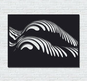 ・"Body Lines X"・Premium Metal Wall Art - Limited Edition - ArtDesigna Glass Printing Wall Art