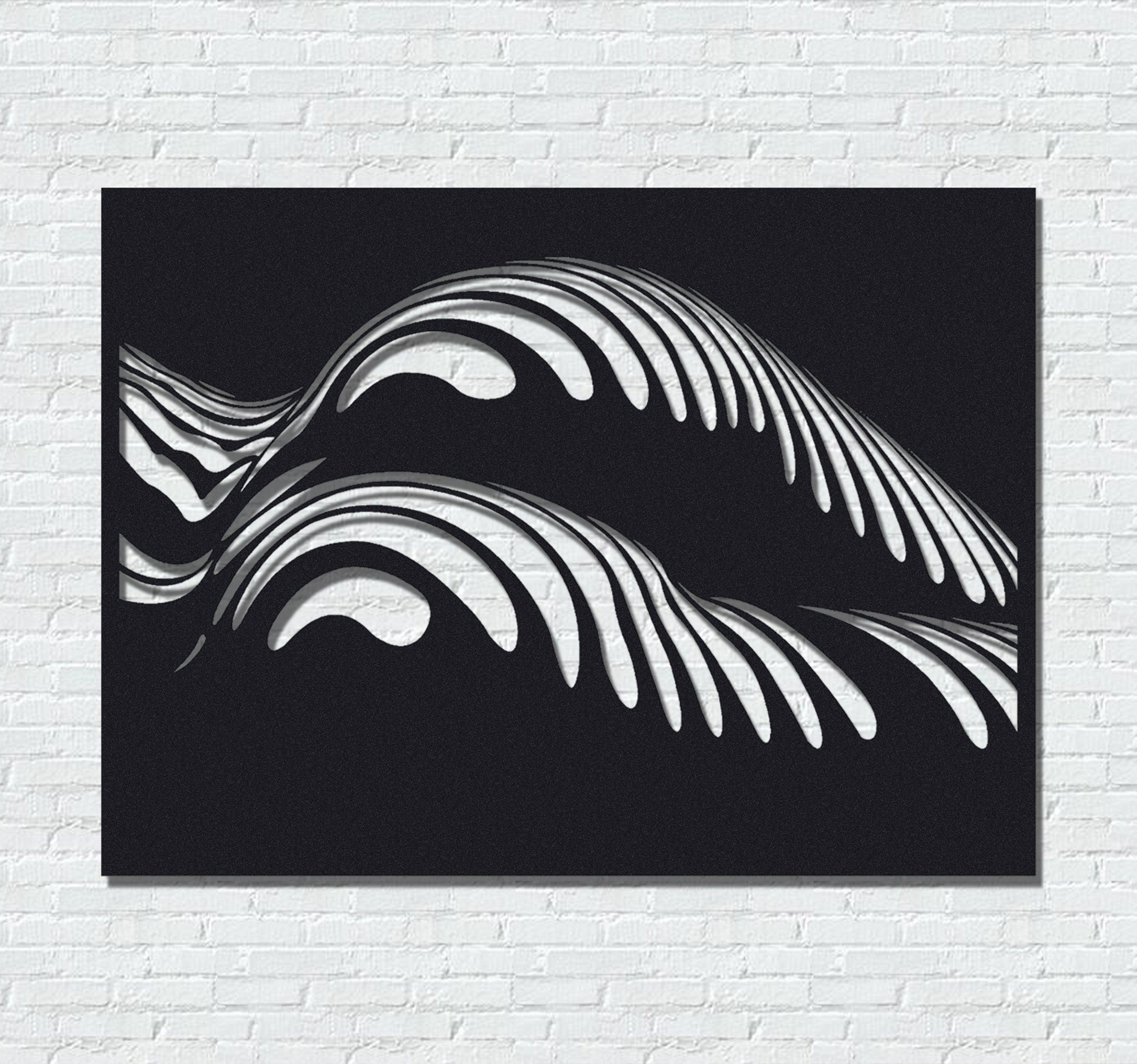 ・"Body Lines X"・Premium Metal Wall Art - Limited Edition - ArtDesigna Glass Printing Wall Art