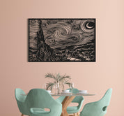 ・"Van Gogh The Starry Night"・Premium Metal Wall Art - Limited Edition - ArtDesigna Glass Printing Wall Art