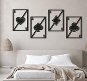 ・"Aces of Spades "・Premium Metal Wall Art - Limited Edition - ArtDesigna Glass Printing Wall Art