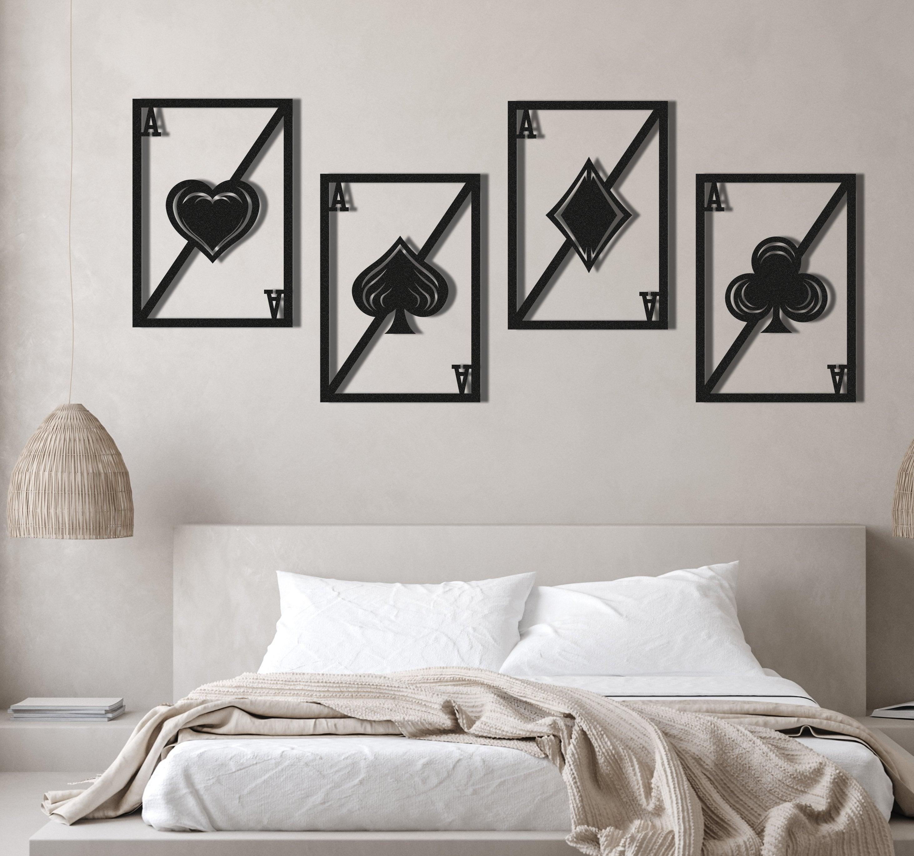 ・"Aces of Spades "・Premium Metal Wall Art - Limited Edition - ArtDesigna Glass Printing Wall Art