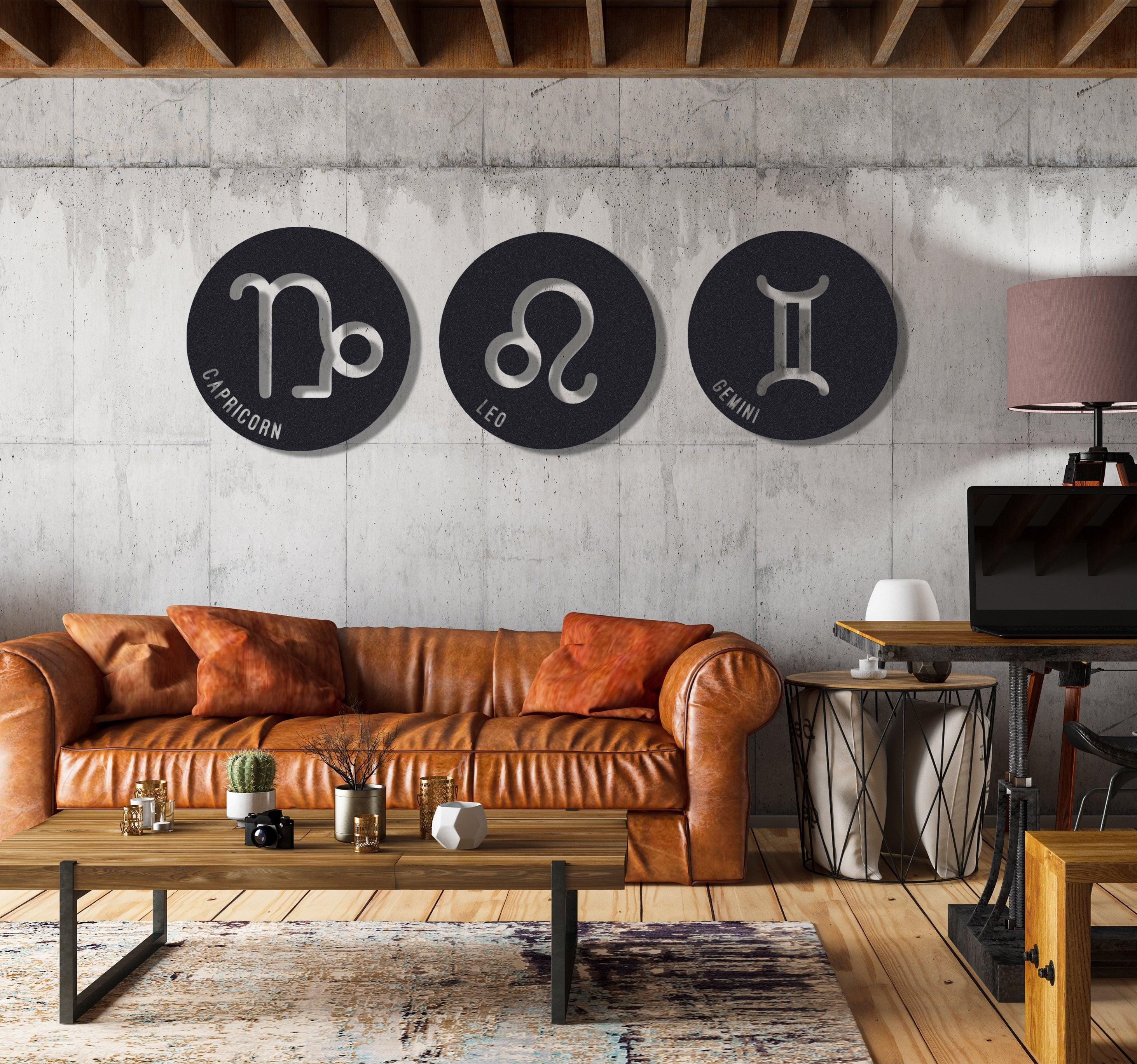 ・"Zodiac Symbols"・Premium Metal Wall Art - Limited Edition - ArtDesigna Glass Printing Wall Art