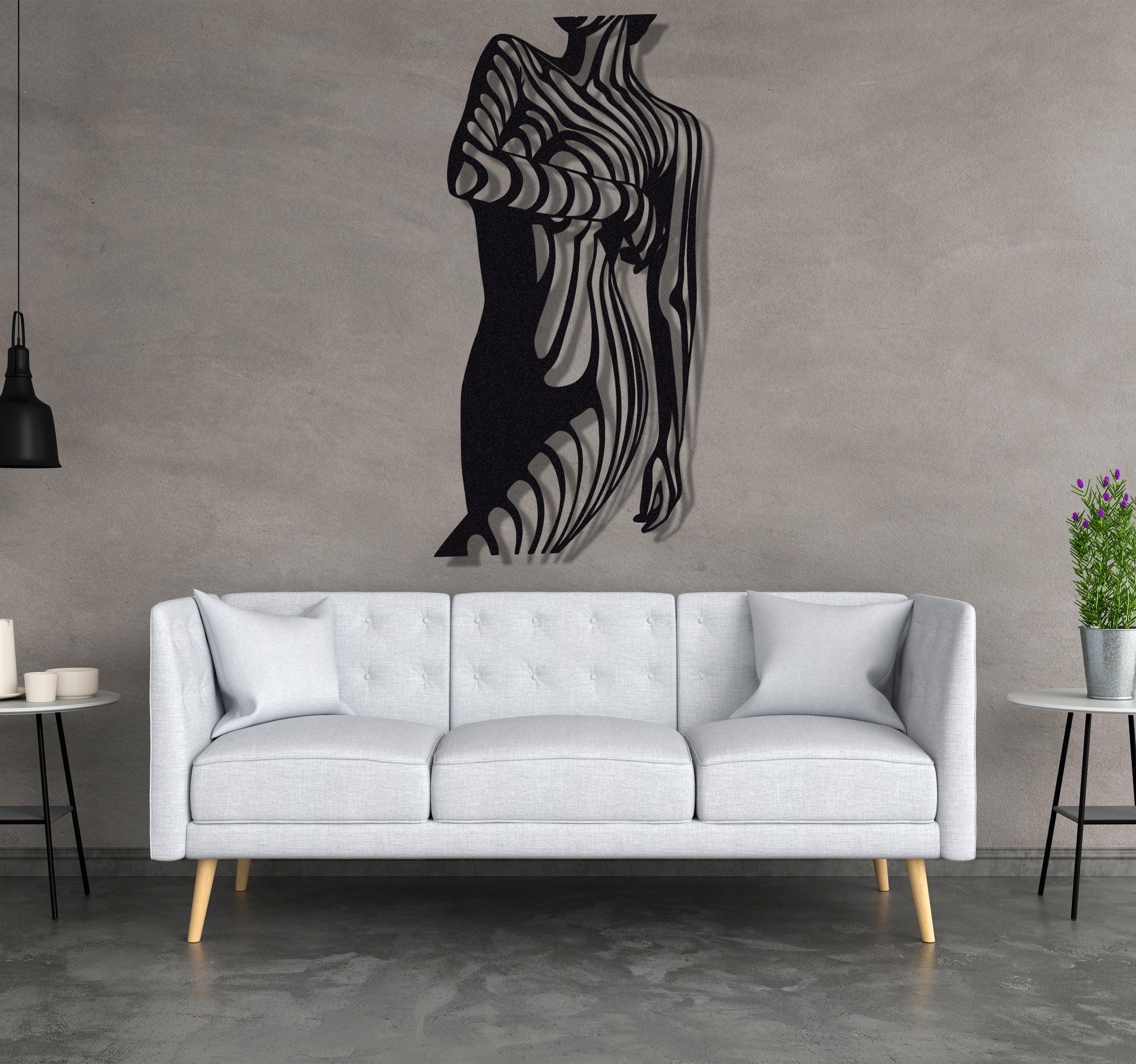 ・"Woman Body Lines"・Premium Metal Wall Art - Limited Edition - ArtDesigna Glass Printing Wall Art