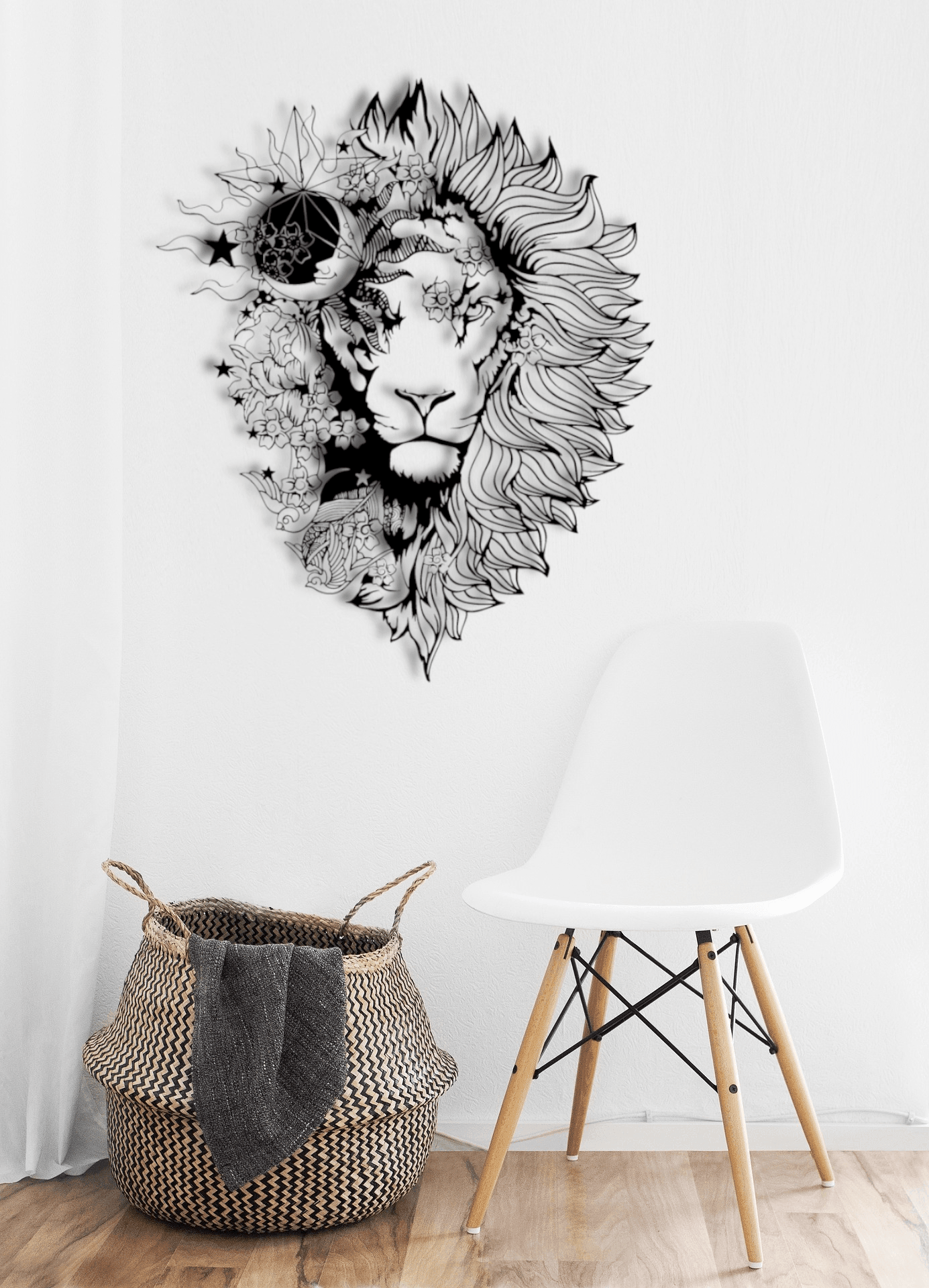・"Astro Lion"・Premium Metal Wall Art - Limited Edition - ArtDesigna Glass Printing Wall Art