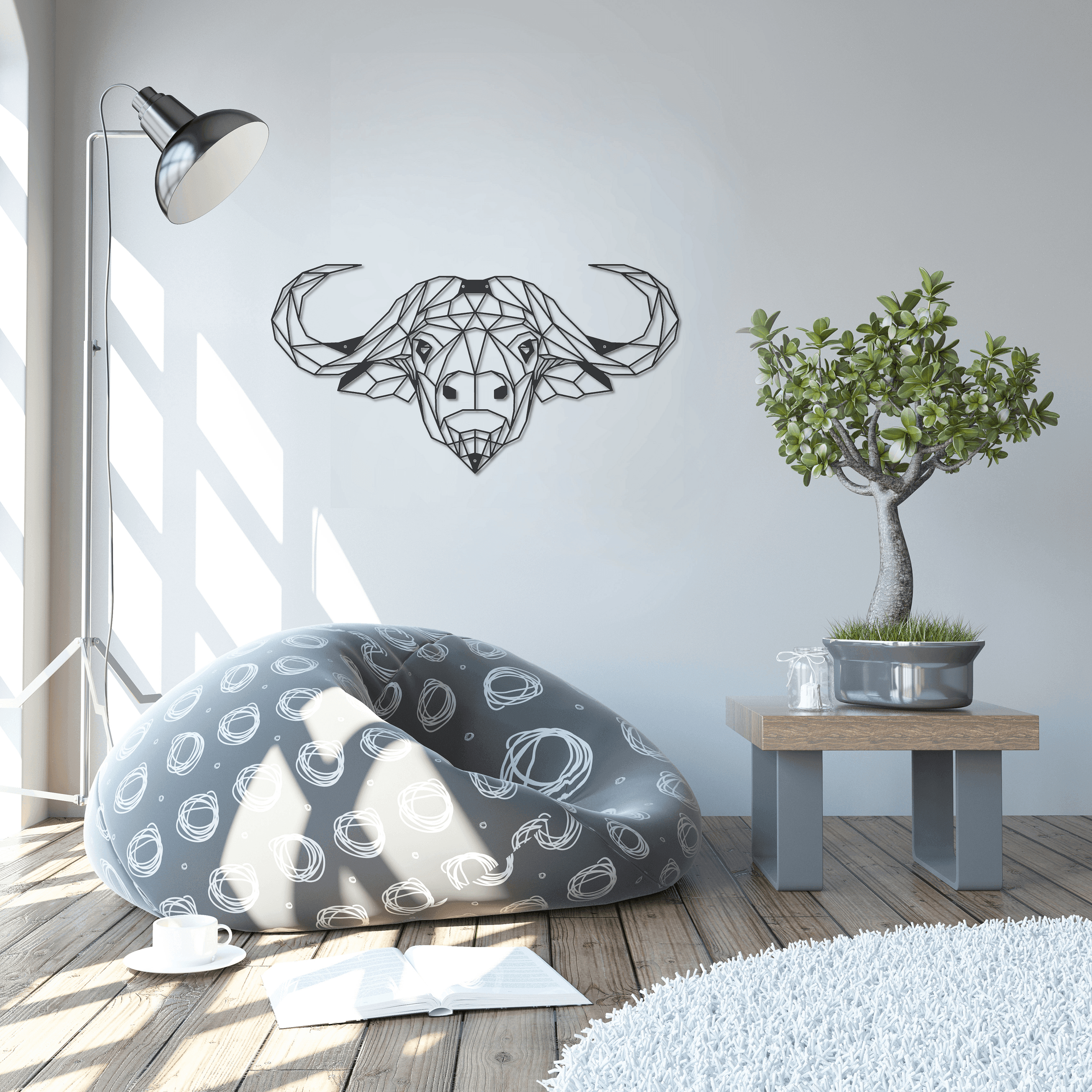 ・"Buffalo"・Premium Metal Wall Art - Limited Edition - ArtDesigna Glass Printing Wall Art