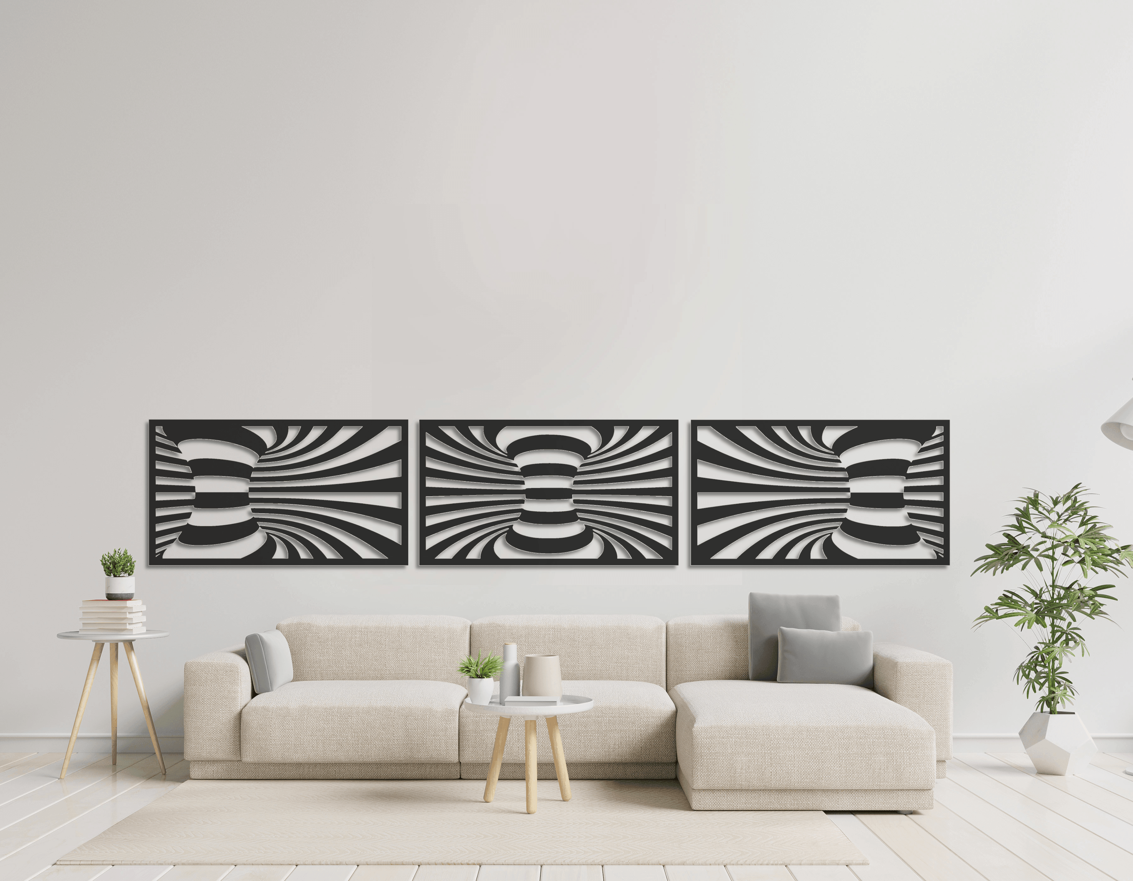 ・"Spiral Trio"・Premium Metal Wall Art - Limited Edition - ArtDesigna Glass Printing Wall Art
