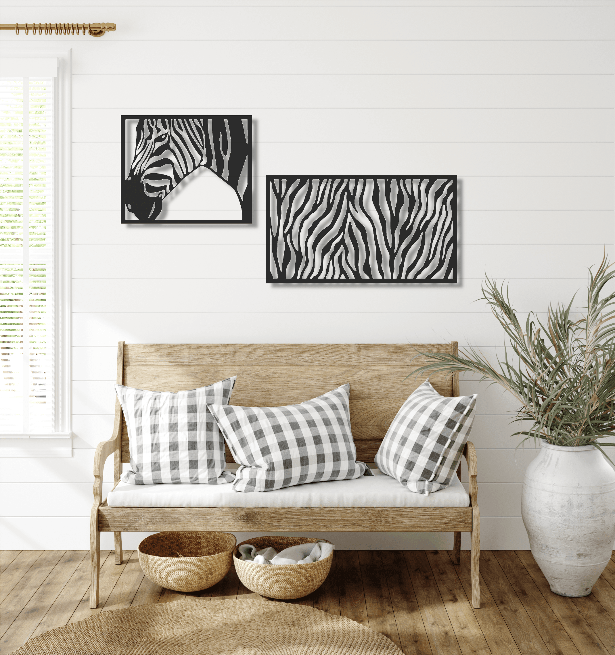 ・"Zebra"・Premium Metal Wall Art - Limited Edition - ArtDesigna Glass Printing Wall Art