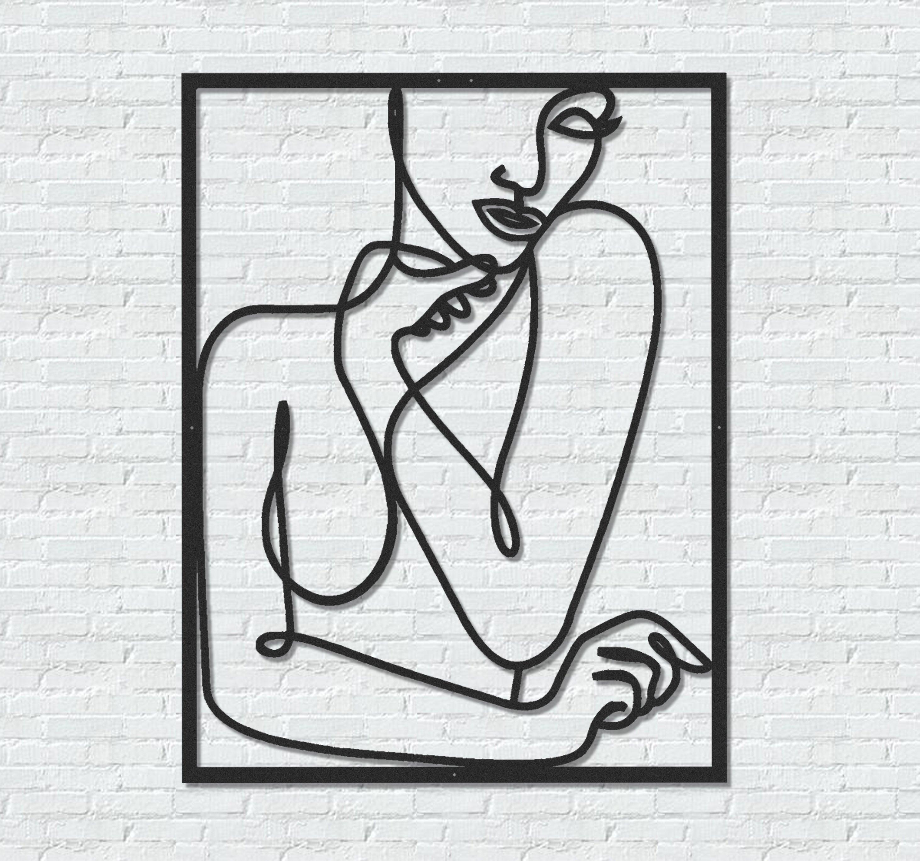 ・"Body Lines v2"・Premium Metal Wall Art - Limited Edition - ArtDesigna Glass Printing Wall Art