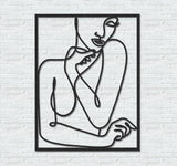 ・"Body Lines v2"・Premium Metal Wall Art - Limited Edition