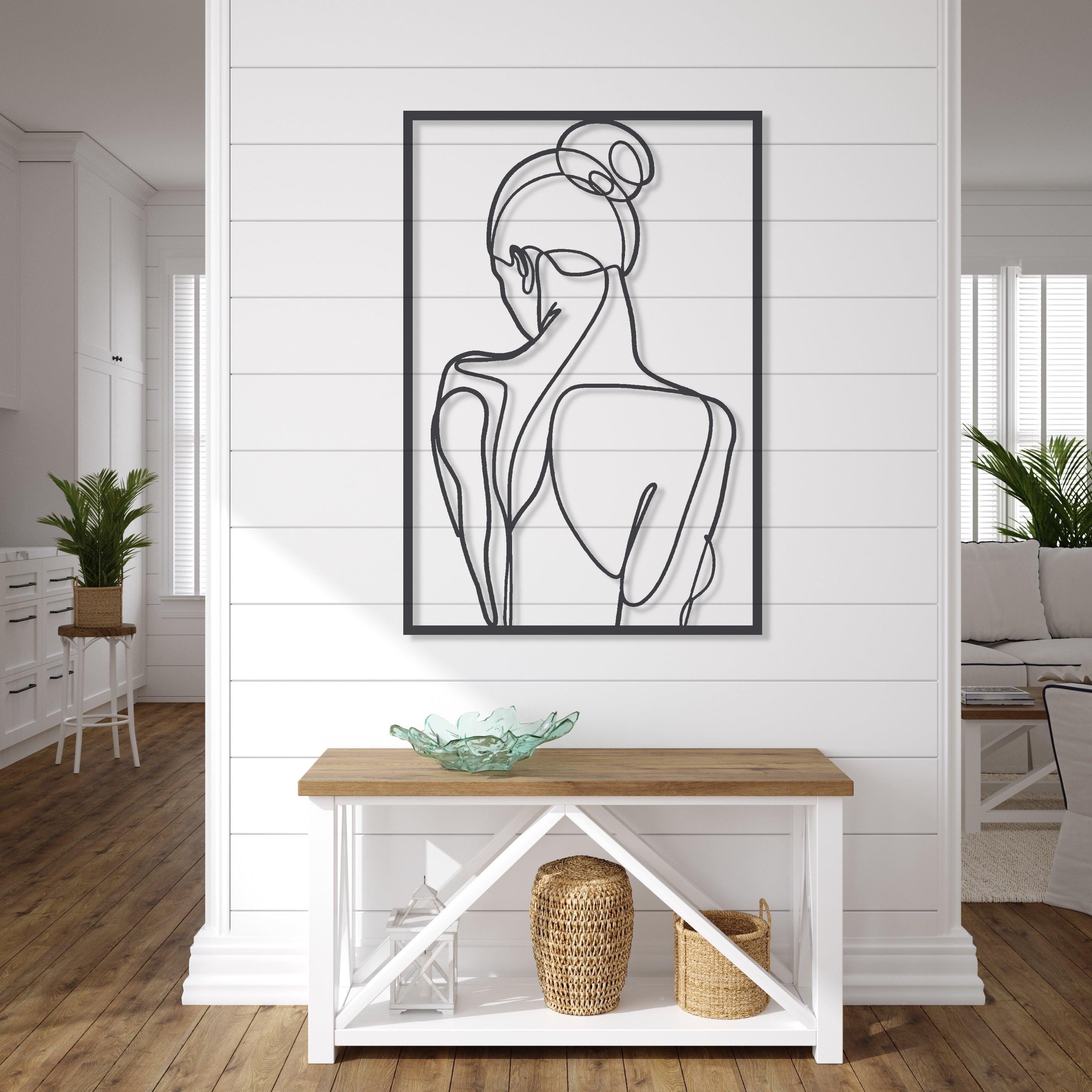 ・"Body Lines v1"・Premium Metal Wall Art - Limited Edition - ArtDesigna Glass Printing Wall Art
